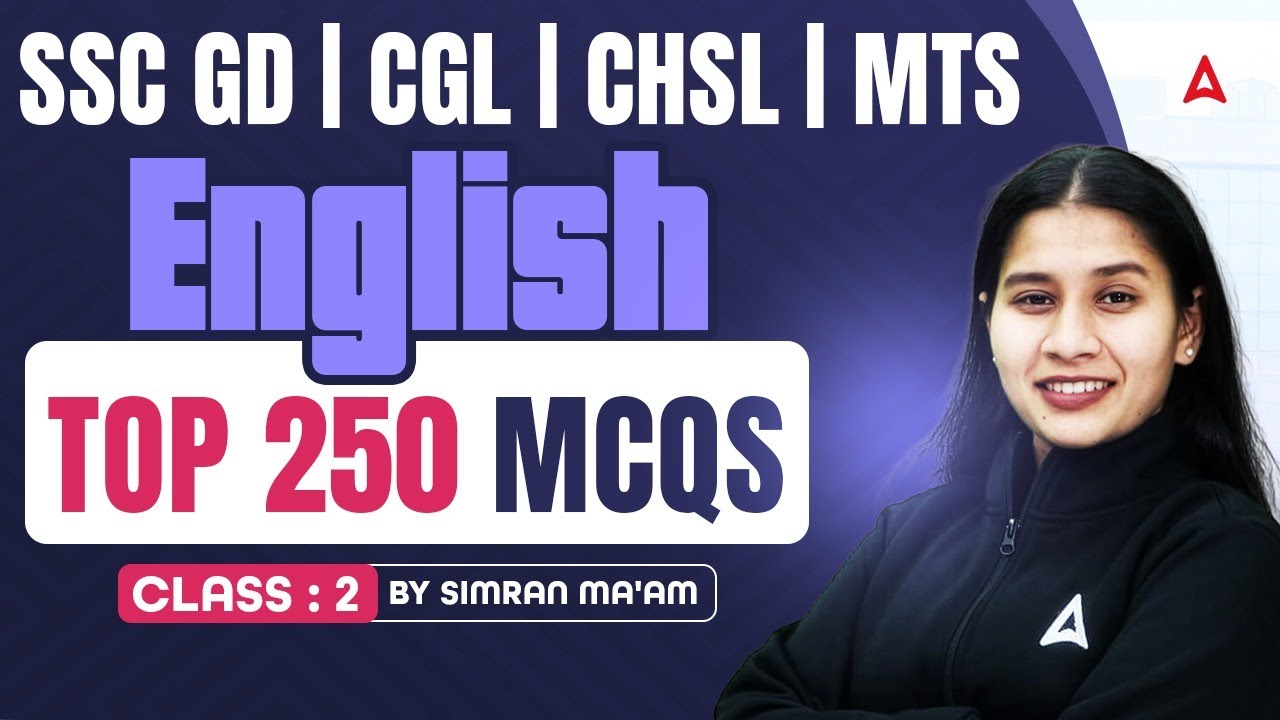 SSC GD English Preparation 2026 | SSC CGL, CHSL, MTS, GD English Class By Simran Ma'am #2