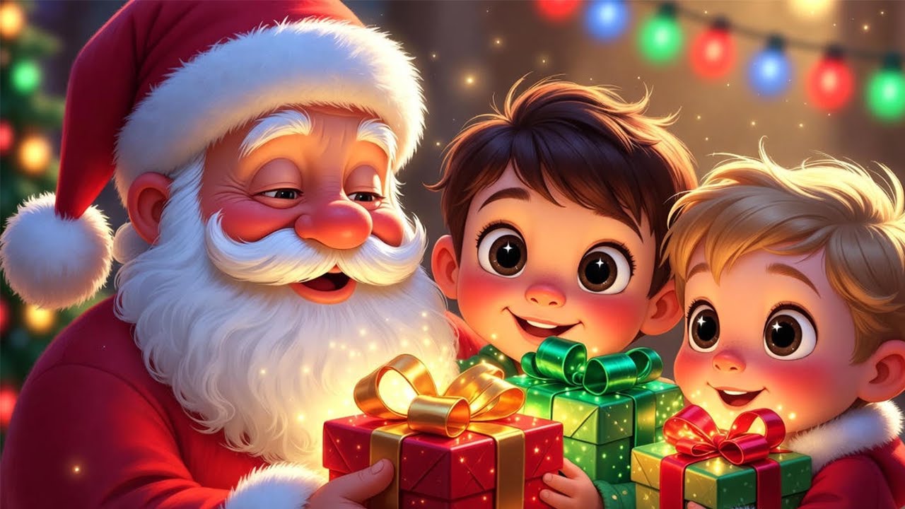 Canção de Natal Encantadora para Crianças – Música Alegre com Luzes