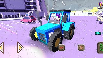 Caught up in a bad storm - Blocky Farming and Racing Simulator 4K game play