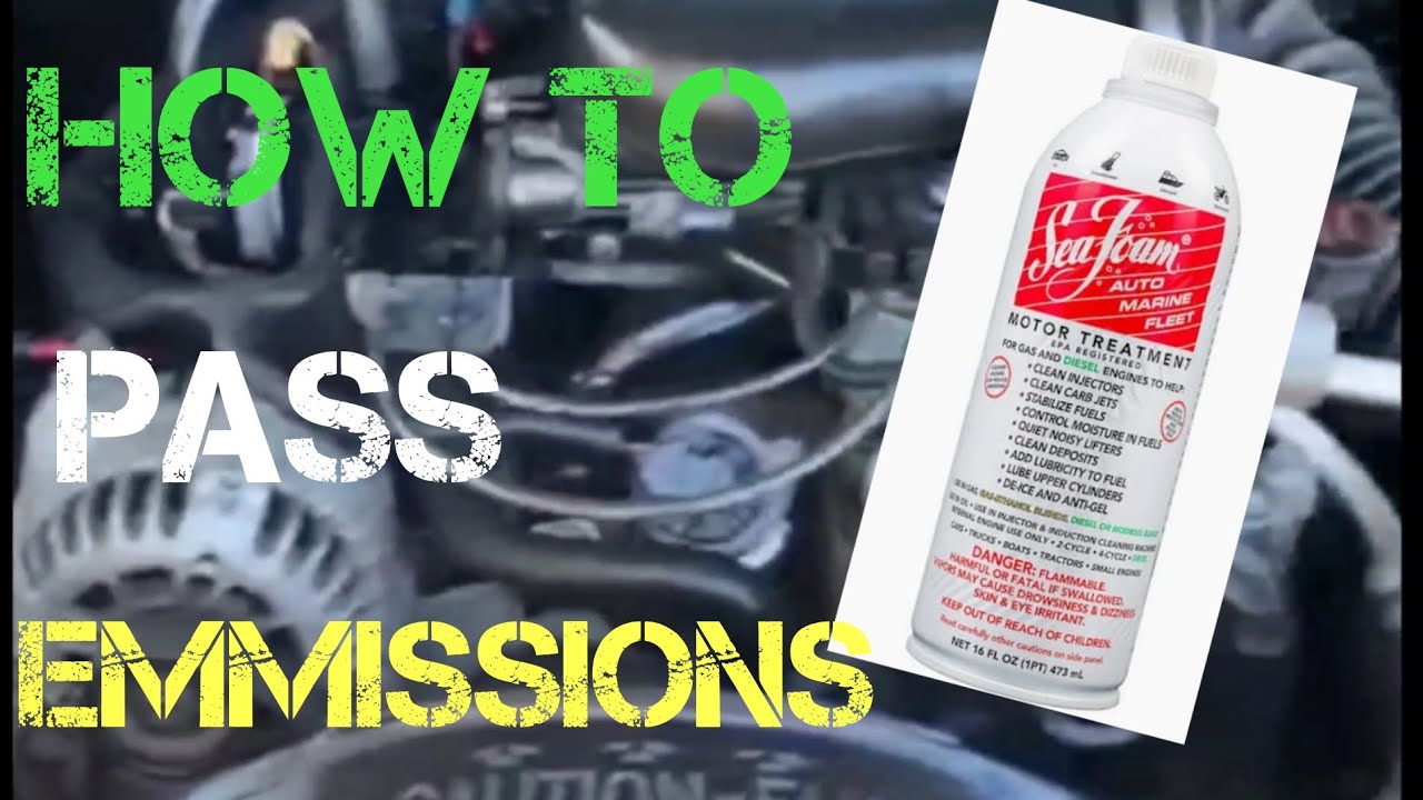 How to pass an INSPECTION SMOG emissions test WITH Sea Foam CHECK