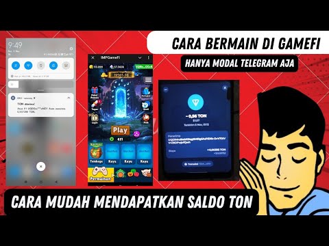 Viral ! Tutorial Cara Bermain GAMEFI, BOT TELEGRAM PENGHASIL SALDO TONCOIN 🤑