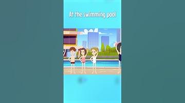 At the swimming pool