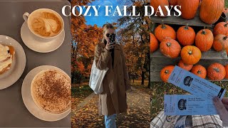 COZY FALL WEEKEND VLOG   road tripping, coffee shops, pumpkin patches & more
