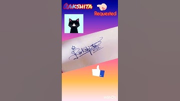 Signature name Rakshita ❤️😱 | #signature #viral #youtubeshorts #art #trending #3d #video #shorts