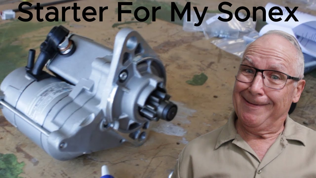 Installing the starter on my Sonex aircraft!