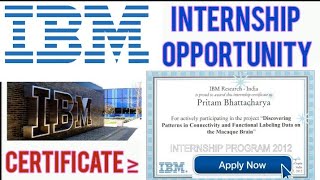 Ibm Internship 2021 Ibm Online Internship Opportunity Ibm Free Online Courses With Certificate Youtube