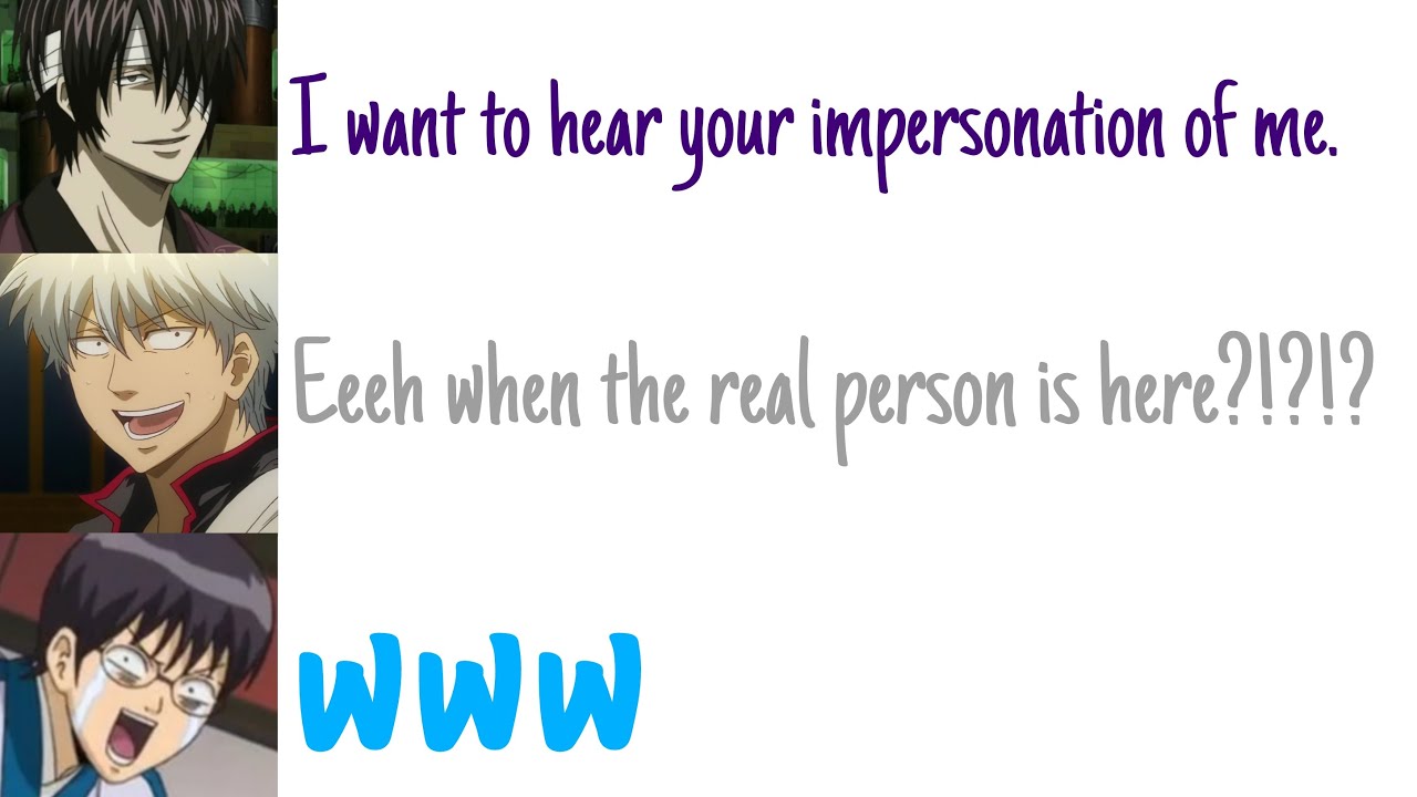 (Gintama Radio ENG SUB) Gintoki's VA Impersonating Takasugi's VA