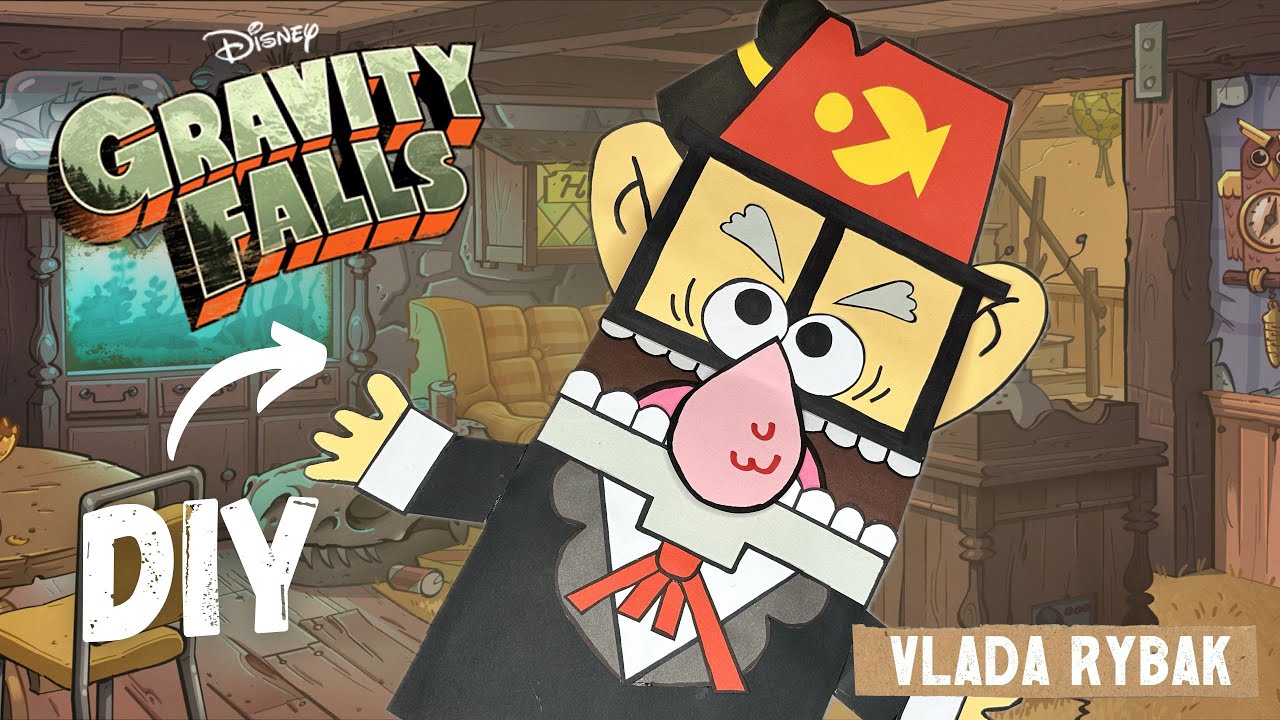 Как сделать куклу-марионетку Дяди Стэна — простой мастер-класс по изготовлению поделки из бумажно...