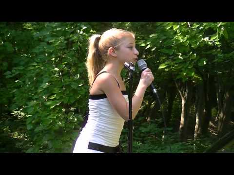 Fun Russian song by young girl in Cleveland Cultural Garden