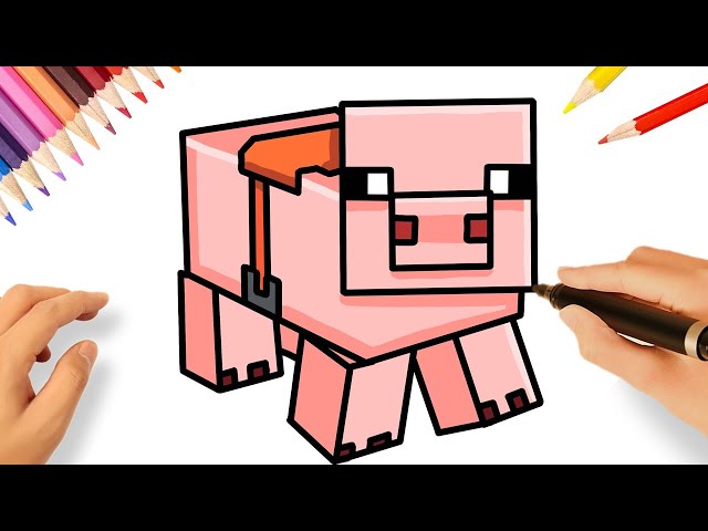 Desenho de Minecraft Wolf para colorir