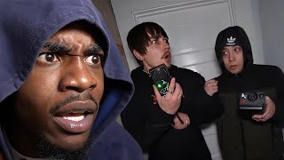 Metri reacts to Sam and Colby Confronting Axe Murderer at Haunted Magnolia Hotel
