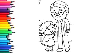 Grandparents' Day Drawing, Painting & Coloring For Kids and Toddlers_ Kids Art