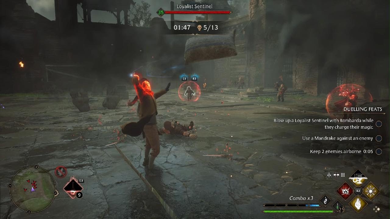 What 375 hrs of Hogwarts Legacy looks like in the heat of battle