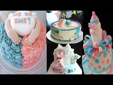Baby Shower Cake Design Idea He Or She Cake Designs Youtube