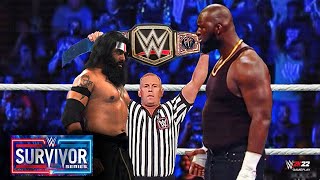 FULL MATCH : Omos vs Veer mahaan - Tables Match | WWE Survivor series 2022