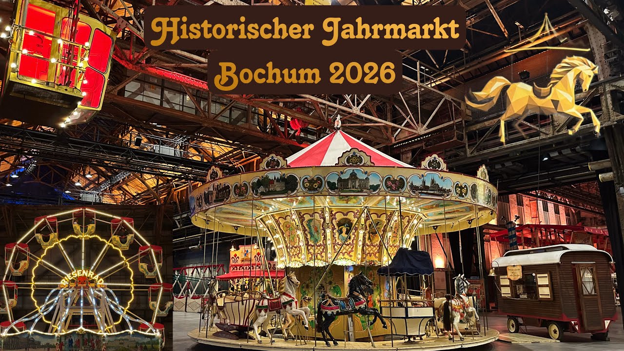 Historischer Jahrmarkt Bochum 2026 🎡🎠✨ • Impressionen vom 28.02.2026 • Jahrhunderthalle Bochum