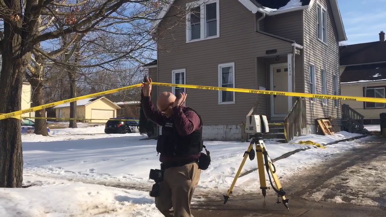 newspaper mockup Kalamazoo Department of Public Safety investigate a crime scene
