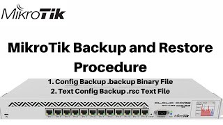 Mikrotik backup and restore procedures