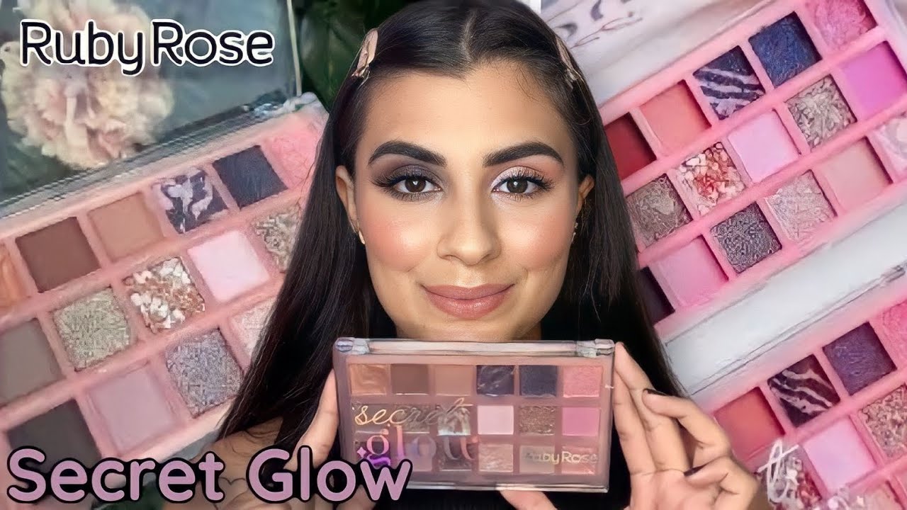 TESTEI PALETA SECRET GLOW RUBY ROSE *LANÇAMENTO*