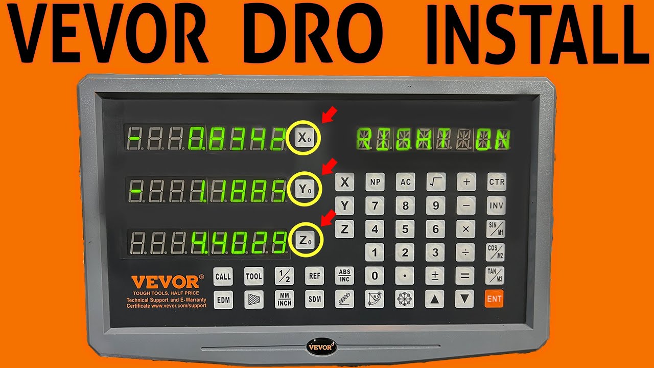 Vevor Digital Readout Install - Cutting Glass Scales W/ Wet Saw - 3 Axis DRO