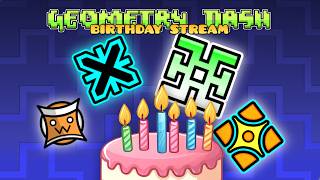 [FR/ENG] BIRTHDAY STREAM // LEVEL REQUESTS // LEVEL BUILDING // CHILL! ( Geometry Dash)