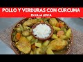 Pollo y verduras con cúrcuma en Olla lenta.- RecetasdeLuzMa