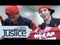 Justice Crew give presents to One Direction!