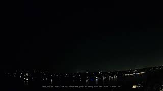 10/27/2025: Nightlapse: Lake Travis, Texas (Austin, TX): 4K, 60fps Daily Timelapse Video