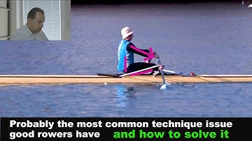 Probably the most common rowing technique issue good rowers have - and how to solve it