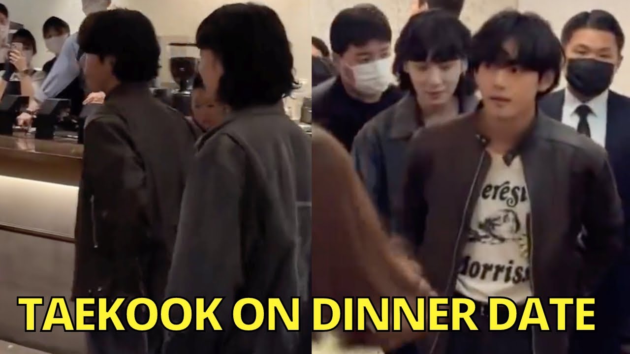 Jungkook & Taehyung go on Dinner at BBQ Restaurant after Movie Premiere ...