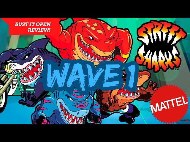 Mattel Street Sharks: Wave 1 Set Of 3 Ripster, Slash, Jab (BUST IT