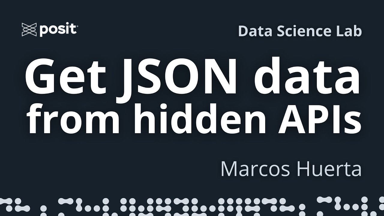 Inspecting websites to find JSON data APIs | Marcos Huerta | Data Science Lab