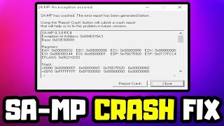 SA:MP - The Method To Fix Crash | SAMP Crash Fix !!