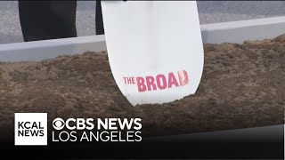 Groundbreaking at the Broad museum expansion, construction to finish for 2028 Olympics
