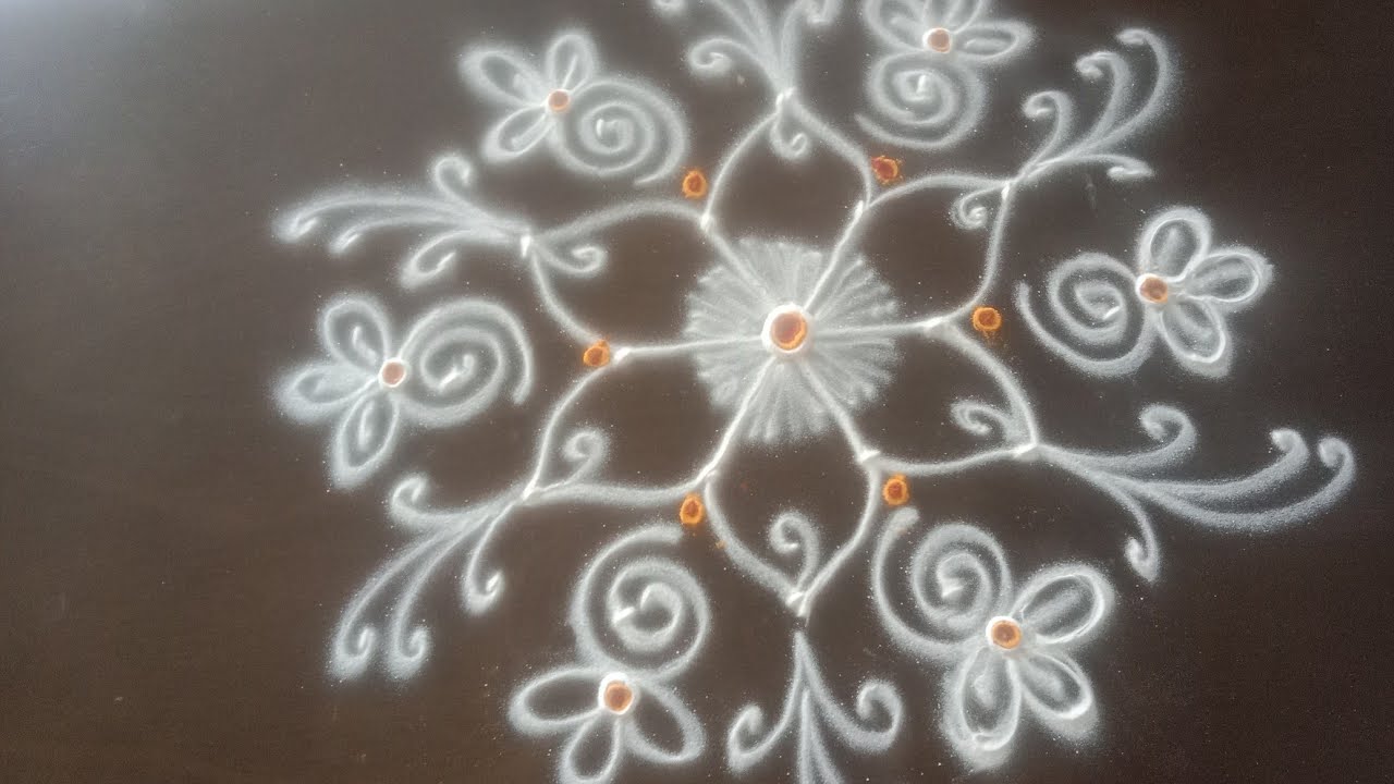Friday rangoli/shukravaram muggulu/simple rangoli/Friday kolam/easy rangoli/easy kolam 