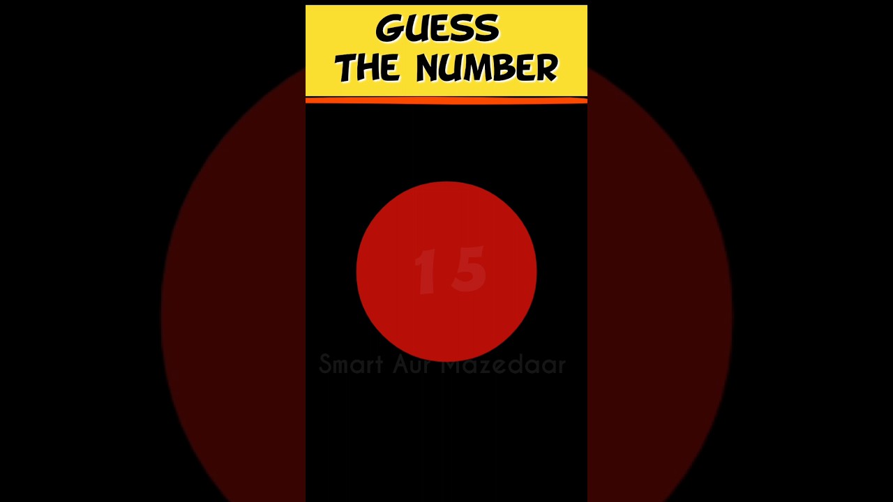 Guess The Number Challenge 🔥🤪