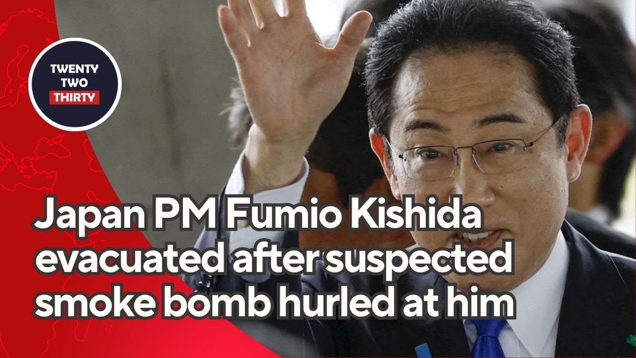 Japan PM Fumio Kishida evacuated after suspected smoke bomb hurled at ...