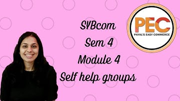 Self Helf Group I SYBCOM I SEM 4 I MODULE4
