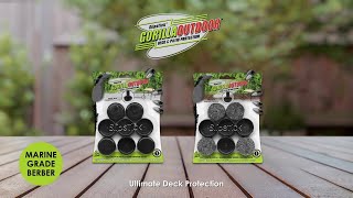 OUTDOOR EASY SNAP-IN NYLON DECK & PATIO PROTECTOR: GorillaOutdoor Marine Berber Replace. Cap Slider