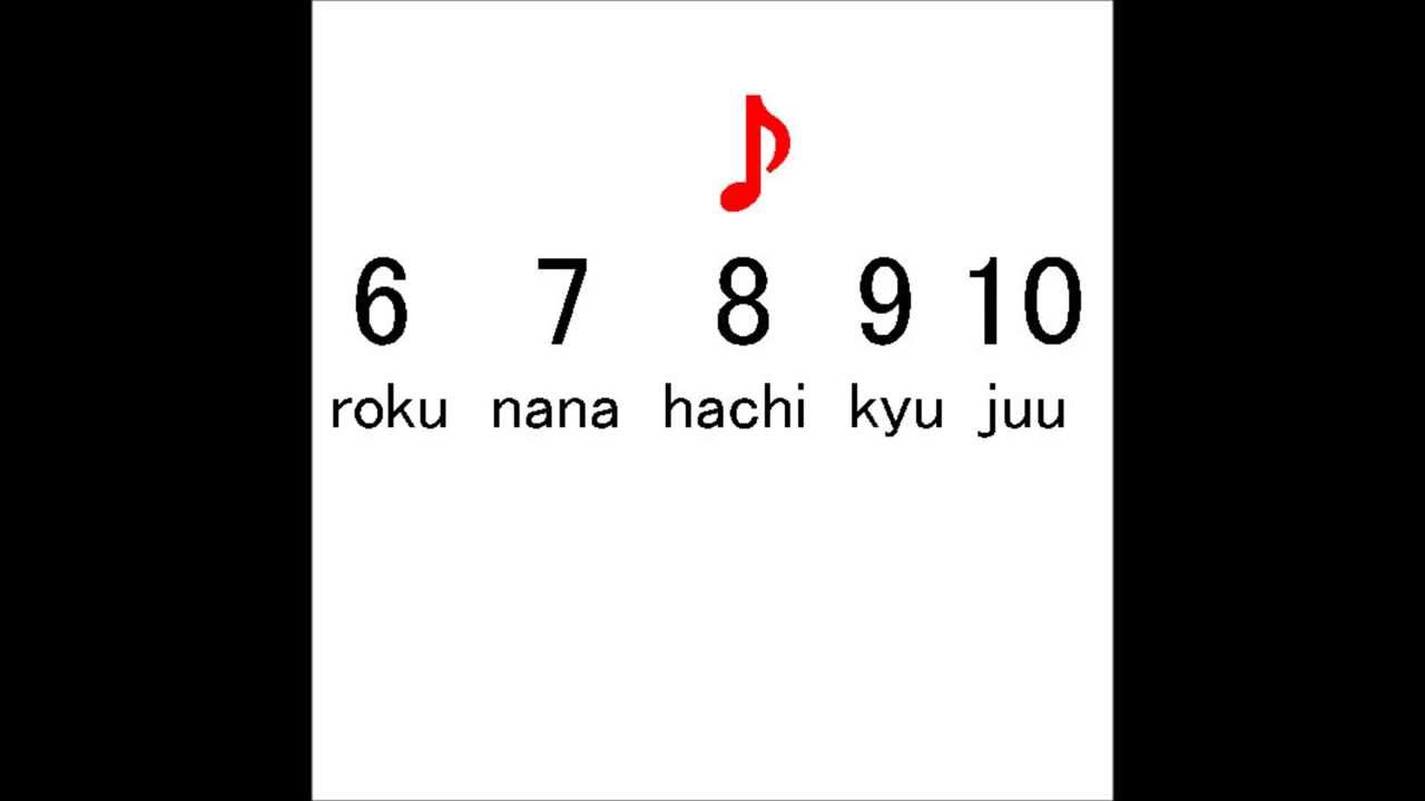 Counting Numbers From 1 To 10 In Japanese Lesson No 1 Youtube
