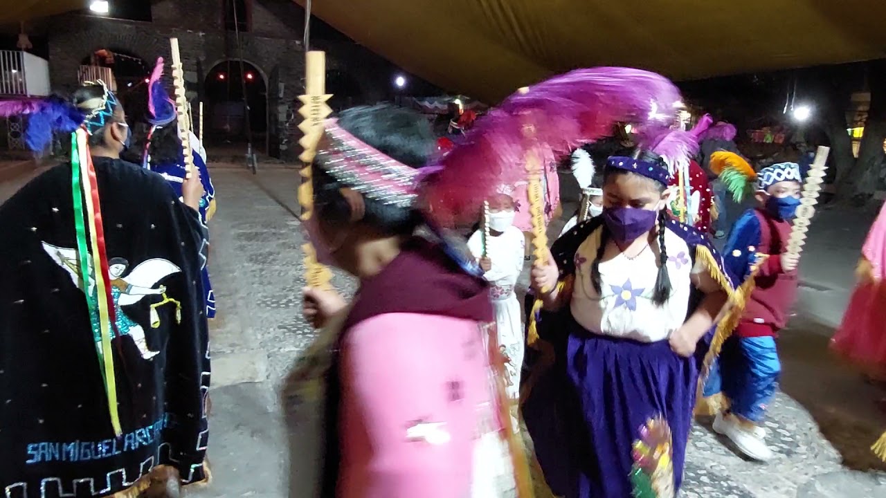 Danza de Aztecas. Nuestra Patria México. San Miguel Xicalco 2021.