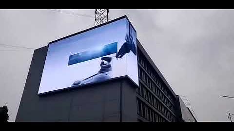 Visualpower outdoor rectangle led display for building surface