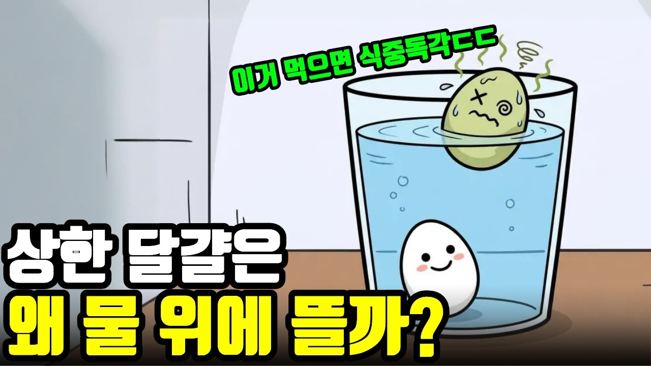 상한 달걀은 왜 물에 뜨는걸까?