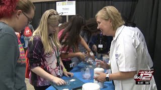 This week's Blake's Brainiacs takes us to the Freeman Coliseum Expo Hall, where about