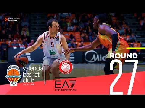 Napier's 28 points lead Milan in Valencia! | Round 27, Highlights | Turkish Airlines EuroLeague