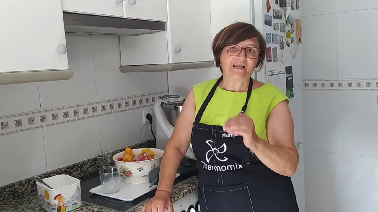 como hacer helado de frutas con thermomix