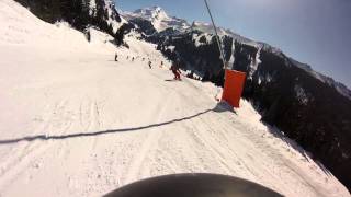 WHY ARE SKiers Sooo STUPID!!! SNOWBOARDING AVORIAZ 2013 JUST FOR FUN!!.avi