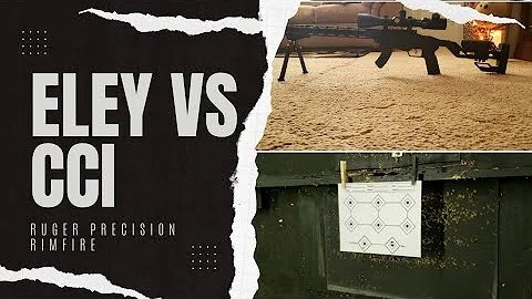 Ruger precision rimfire,  Eley vs CCI standard velocity.