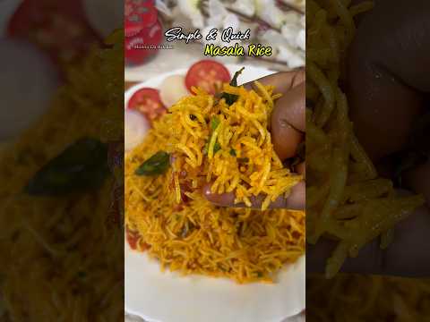 Recipe by Mannu Da Kitchen: Simple & Quick Masala Rice 🍚🔥 | Easy Leftover Rice Recipe #shorts @mannudakitchen