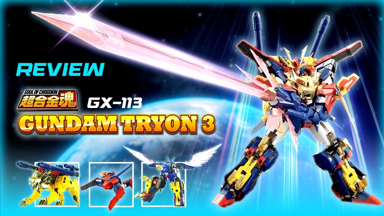 Review SOUL OF CHOGOKIN GX-113 Gundam Tryon 3 - YouTube